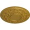 Ekena Millwork Jackson Ceiling Medallion (Fits Canopies up to 13 1/2"), 32 3/4"OD x 2 1/2"P, Pharaohs Gold CM32JAPGS - alternate 2